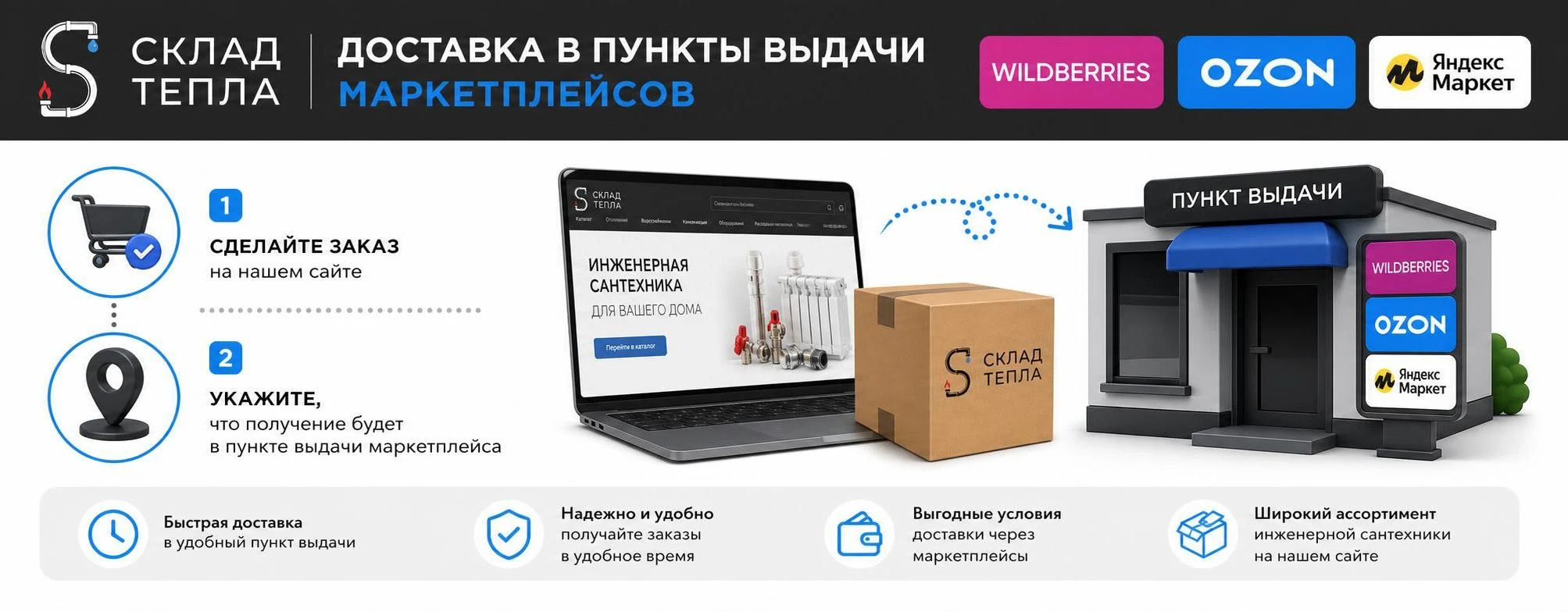 ДОСТАВКА В ПУНКТЫ ВЫДАЧИ WB/OZON