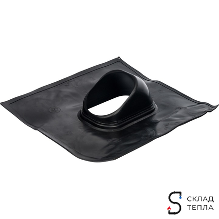 Проход через наклонную кровлю для коаксиальных дымоходов STOUT D60/100, D80/100, D80/125 мм.. Вид 3.