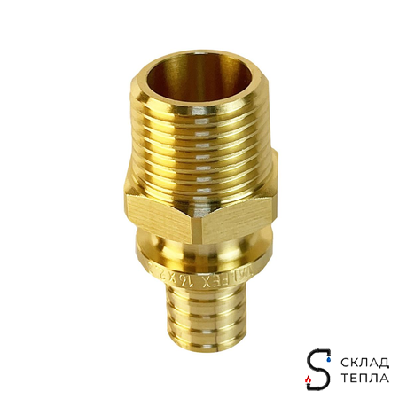Муфта с наружной резьбой VALFEX - 20 х 3/4" (для труб из сшитого полиэтилена, 2шт). Вид 8.