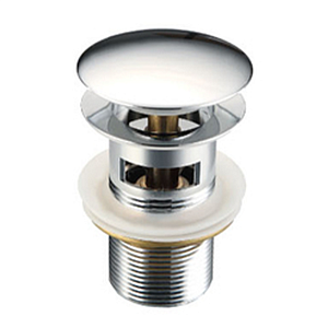 Донный клапан с переливом TIM BAR0803B (хром, латунь)