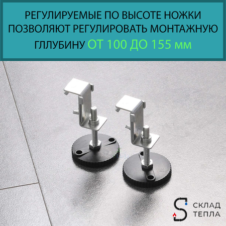 Трап-лоток из нержавеющей стали TIM 70х850 (решетка с круглой ячейкой). Вид 3.