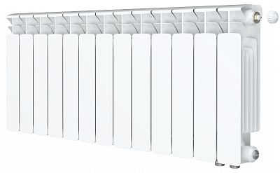 Радиатор биметаллический Rifar Base Ventil 350 - 13 секций (подключение нижнее справа) Радиатор биметаллический Rifar Base Ventil 350 - 13 секций (подключение нижнее справа)