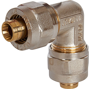 Отвод 90° STOUT - 16 (винтовой, для металлопластиковых труб)