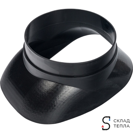Проход через наклонную кровлю для коаксиальных дымоходов STOUT D60/100, D80/100, D80/125 мм.. Вид 6.