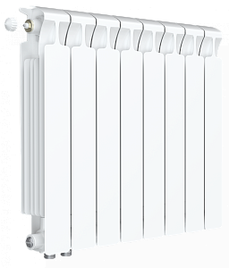 Радиатор биметаллический Rifar Monolit Ventil 500 - 8 секций (подключение нижнее слева) Радиатор биметаллический Rifar Monolit Ventil 500 - 8 секций (подключение нижнее слева)