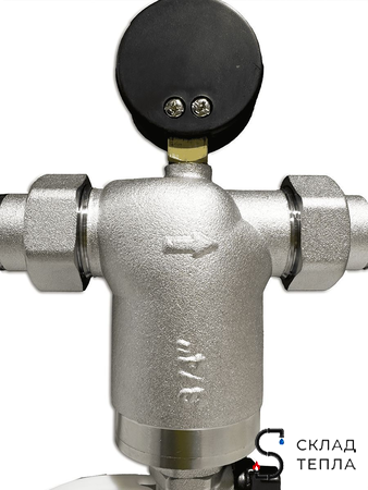 Фильтр промывной компактный с манометром Zeissler - 3/4". Вид 6.