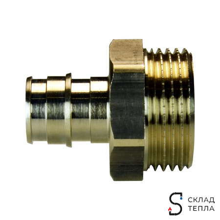 Переход на наружную резьбу РОС - 20 x 3/4" (аналог Uponor и Usystems). Вид 6.