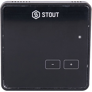 STOUT Беспроводной комнатный регулятор R-8z, черный