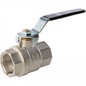 Кран шаровой полнопроходной STOUT - 1 1/4' (ВР/ВР, PN40, Tmax 150°С, ручка-рычаг черная)