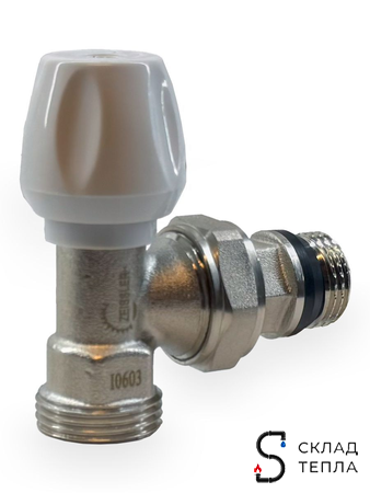 Вентиль ручной регулировки угловой 1/2"х3/4" ЕК Zeissler для быстрого монтажа . Вид 4.