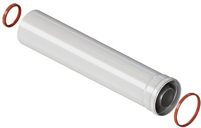 Труба для коаксиального дымохода Rommer 60/100 L 500