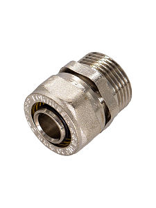 Переход на наружную резьбу TIM - 16 x 1/2" (винтовой, для металлопластиковых труб) 4шт Переход на наружную резьбу TIM - 16 x 1/2' (винтовой, для металлопластиковых труб) 4шт