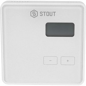 STOUT Беспроводной комнатный двухпозиционный регулятор ST-294v2, белый STOUT Беспроводной комнатный двухпозиционный регулятор ST-294v2, белый