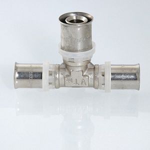 Тройник Valtec - 32 (прессовой, для металлопластиковых труб) Тройник Valtec - 32 (прессовой, для металлопластиковых труб)