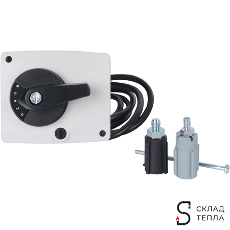 Сервопривод электрический 3-х позиционный Meibes для насосной группы FL-MK Ду65 (230В, 20 Нм.). Вид 2.