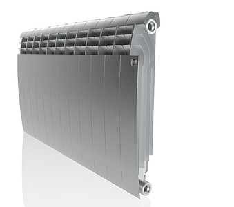 Радиатор биметаллический Royal Thermo BiLiner 500 Silver Satin (Серый) - 12 секций