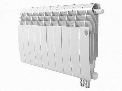 Радиатор биметаллический Royal Thermo BiLiner 350 V Bianco Traffico (Н) (Белый) - 10 секций