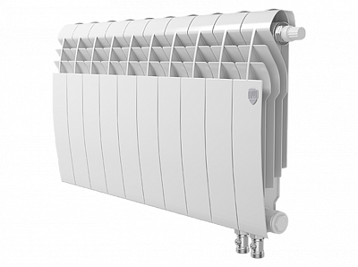 Радиатор биметаллический Royal Thermo BiLiner 350 V Bianco Traffico (Н) (Белый) - 10 секций