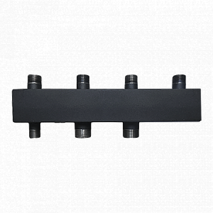 Коллектор котельной разводки Rommer - 1'1/2 на 2 контура 1'1/2 (до 122 кВт, черная сталь)