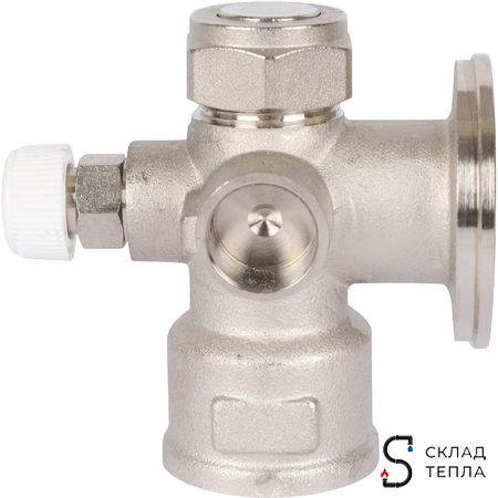 Насосно-смесительный узел STOUT - 1" (с термостатическим клапаном 30-60°C и насосом UPSO 25-65). Вид 19.