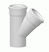 Тройник 45° для внутренней канализации шумопоглощающий СИНИКОН КОМФОРТ- 50