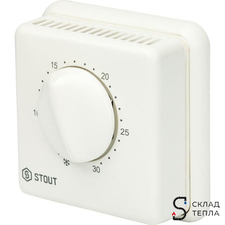 Комнатный проводной термостат STOUT BELUX. Вид 2.