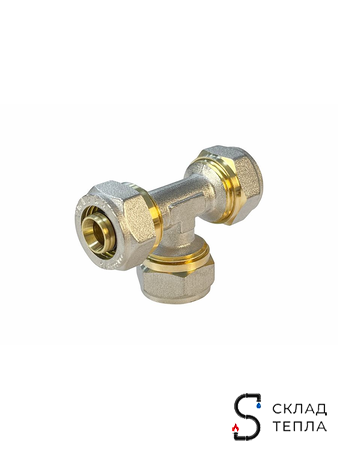 Тройник VALFEX - 16 (винтовой, для металлопластиковых труб) 1шт. Вид 6.