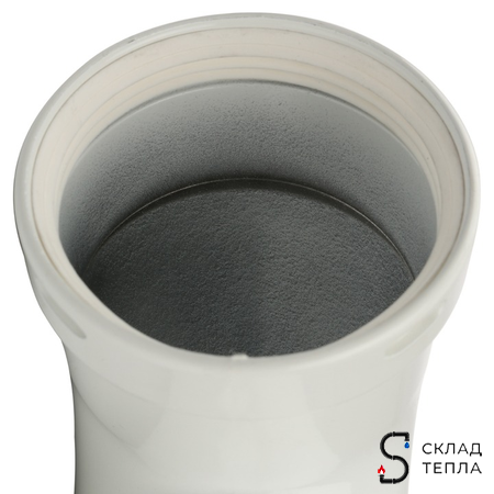 STOUT Элемент дымохода отвод 90° п/м DN80. Вид 6.