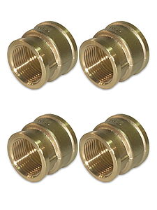 Муфта латунная резьбовая переходная TIM - 1' x 3/4' (4шт.)