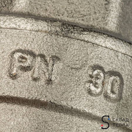 Кран шаровой с фильтром STOUT - 1" (ВР/ВР, PN30, Tmax 100°С, сетка 500 мкм, ручка-рычаг черная). Вид 11.