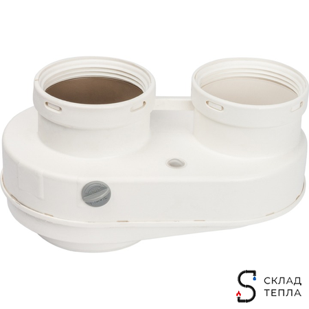 STOUT Элемент дымохода DN80/80 адаптер для подкл. разд. труб (совместимый Bosch (фланец ) PP-Ryton. Вид 4.