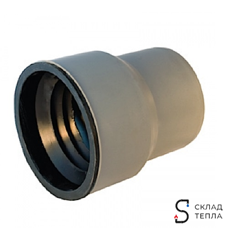 Переход прямой для внутренней канализации СИНИКОН - 50 x 40. Вид 1.