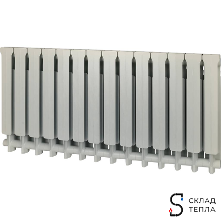 Радиатор алюминиевый GLOBAL ISEO 500 - 16 секций. Вид 3.