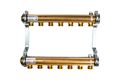 Коллекторная группа WATTS HKV/A - 1'ВР/ВР на 6 контуров 3/4'EK (латунь)