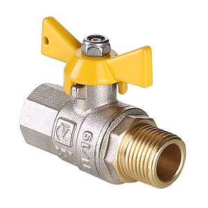 Кран шаровой VALTEC VALGAS 3/4" (ВР/НР, ручка бабочка) Кран шаровой VALTEC VALGAS 3/4' (ВР/НР, ручка бабочка)