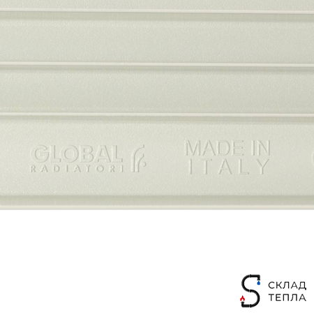 Радиатор алюминиевый STOUT Bravo 500 - 6 секций. Вид 11.