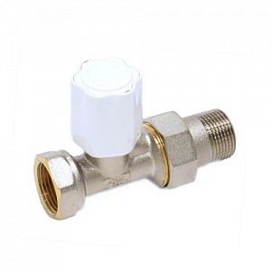 Вентиль ручной регулировки прямой LUXOR RD 01 - 1/2' (для стальных труб, Tmax 120°C, PN10)