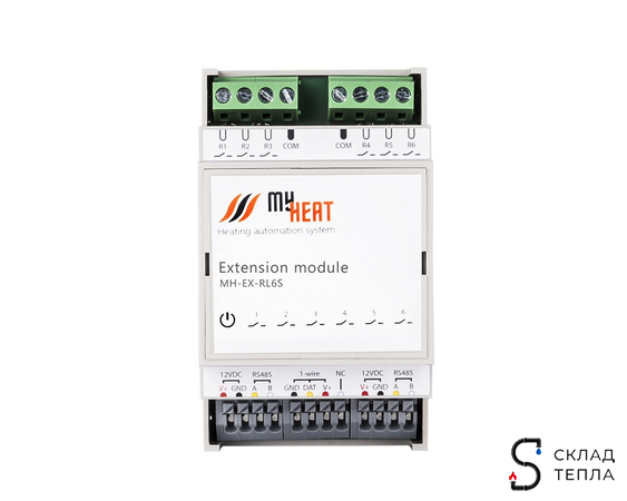 Симисторный блок расширения ЭВАН MYHEAT RL6S. Вид 1.