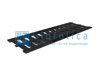 Решетка щелевая чугунная для лотка DN150 Gidrolica 500х186 мм