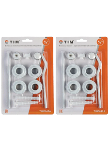 Набор пробок радиаторный с 2-мя кронштейнам 1/2' (11 предметов)- 2 шт.