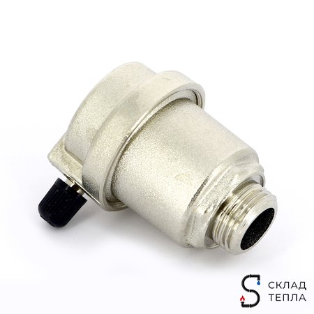 Воздухоотводчик автоматический ITAP 363 - 1/2" (НР, воздухоотвод сбоку, цвет никелированный). Вид 3.