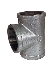 Тройник прямой чугун оц Ду 15 (1/2') ВР Fittex PLUS (1шт)