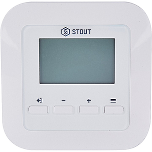 STOUT Проводной комнатный регулятор R-9s, белый