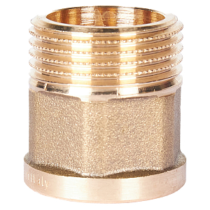 Переходник латунный с внутренней резьбой на наружную STOUT - 1/2' x 3/4' (под ключ)