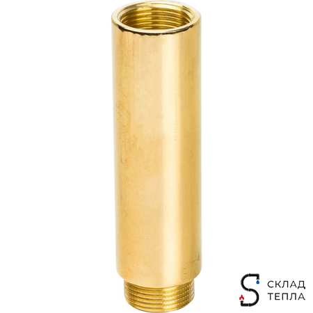Удлинитель резьбовой STOUT - 3/4" длина 20 мм (НР/ВР, цвет латунный). Вид 3.