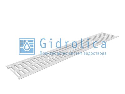 Решетка штампованная стальная оцинкованная DN150 Gidrolica 1000х186 мм