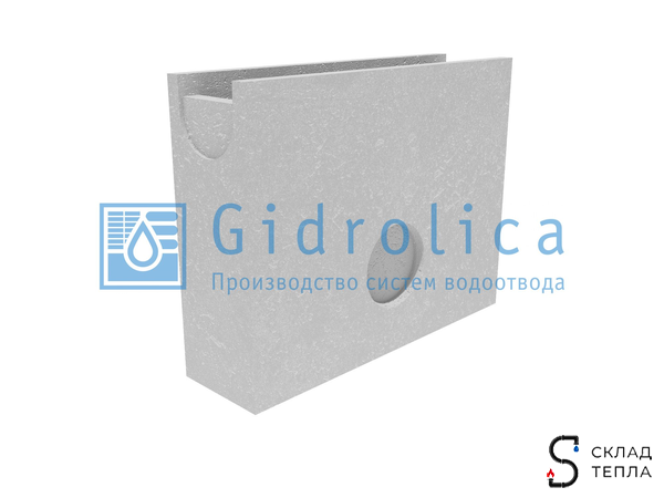 Пескоуловитель бетонный Gidrolica Standart 500х142х380 мм. Вид 1.
