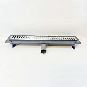 Трап-лоток с вращающимся сифоном VALFEX 64х600 (решетка квадрат из нерж. стали)