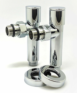 Вентиль угловой TIM 1/2' х 1/2' (НР/НР) для полотенцесушителя (пара)