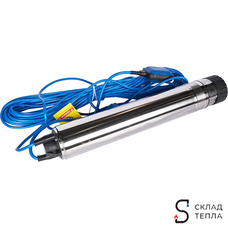 Насос колодезный Aquario ASP2-40-100WA - 0,93 кВт (однофазный, Hmax 70 м, Qmax 50 л/мин, кабель 25м). Вид 3.
